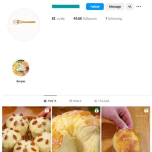 40K Food Cooking Instagram Account for sale