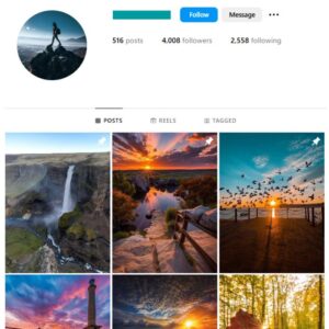 4K Beautiful Landscapes Instagram Account for sale
