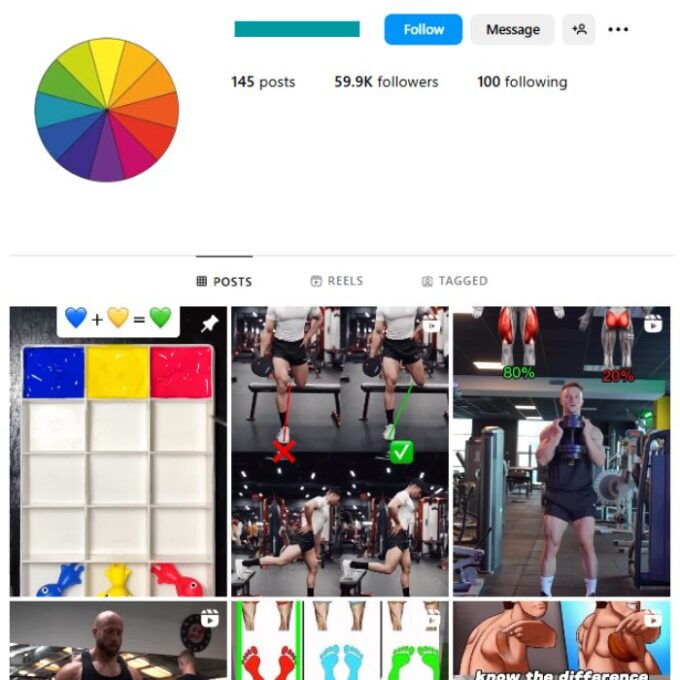 59K Art Colors Instagram Account for sale