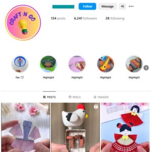 6K Papercraft DIY Instagram Account for sale