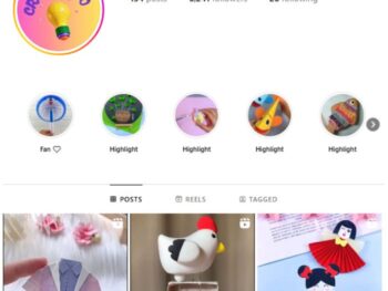 6K Papercraft DIY Instagram Account for sale