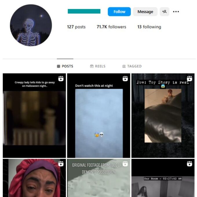 70K Mystery Entertainment Instagram Account for sale