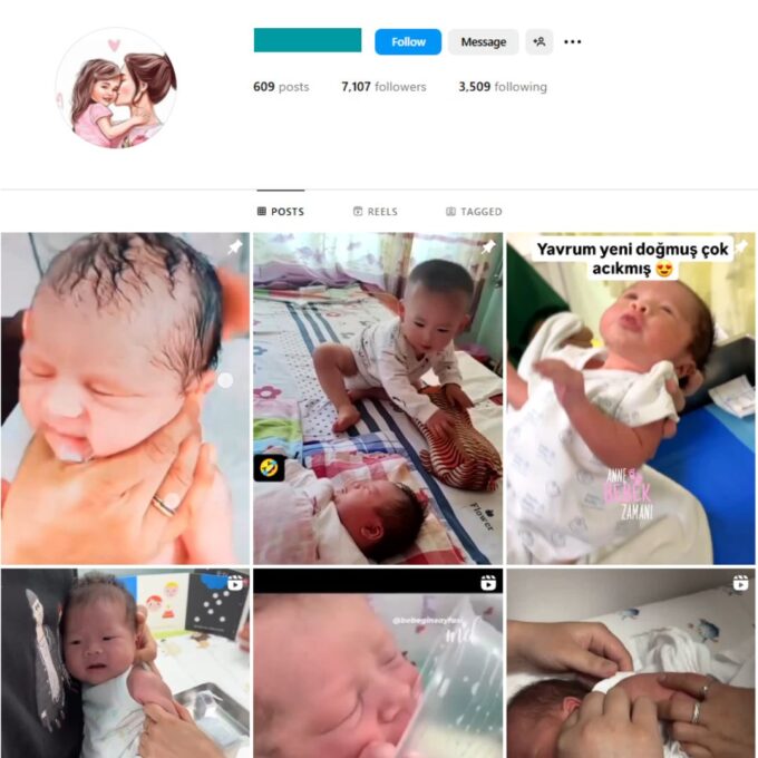 7K Kids Babies Instagram Account for Sale