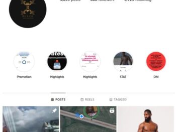 85K Black Men Model Instagram Account for sale