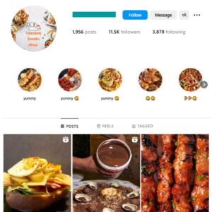 11K Burgers Fast Food Instagram Account for sale