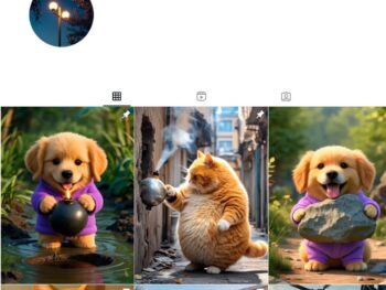 120K AI Cats Animals Instagram Account for Sale