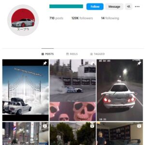 120K JDM Cars Instagram Account for sale