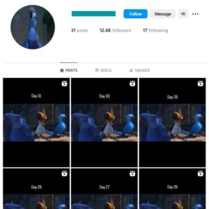 12K Animation Disney Instagram Account for sale