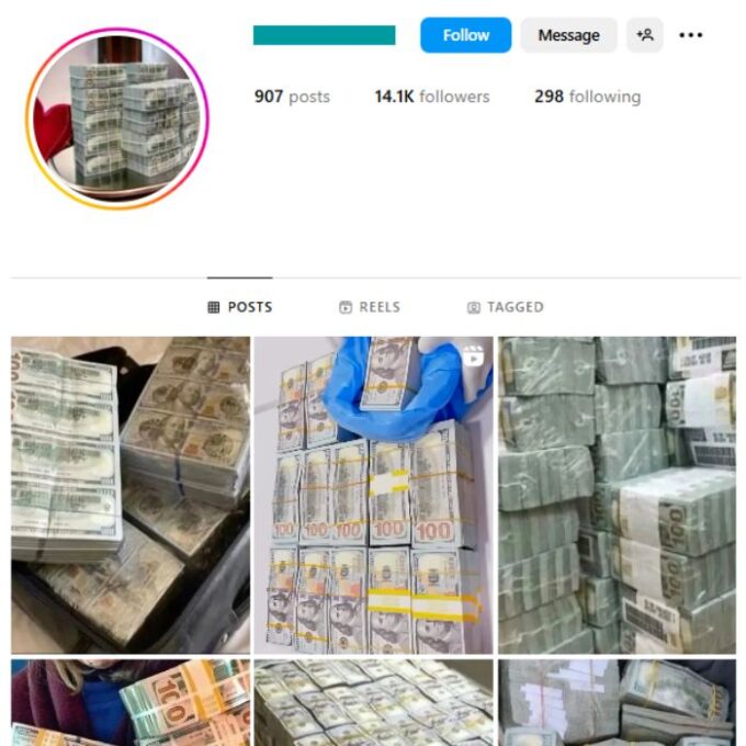 14K Cash Money Instagram Account for sale