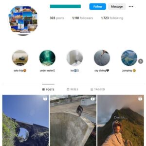1K Adventure Explore Instagram Account for sale