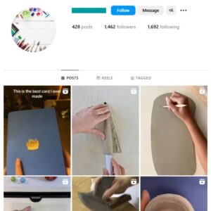 1K Art DIY Instagram Account for sale