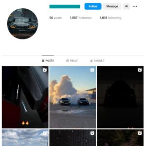 1K Automotive Cars Instagram Account for sale