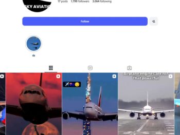 1K Aviation Airplanes Instagram Account for Sale