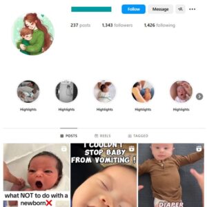1K Babies Kids Instagram Account for sale