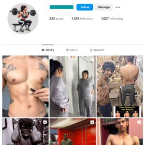 1K Bodybuilding Workout Instagram Account for sale