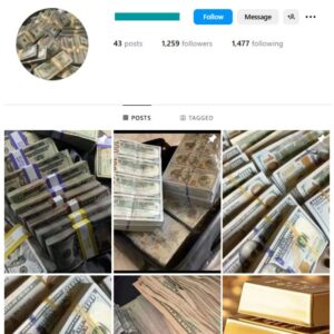 1K Cash Luxury Instagram Account for sale
