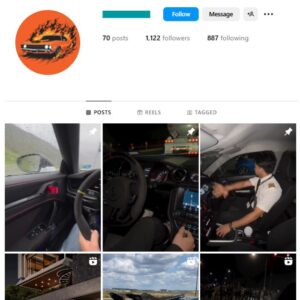 1K Exotic Cars Instagram Account for sale