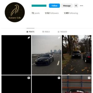 1K Fast Cars Instagram Account for sale