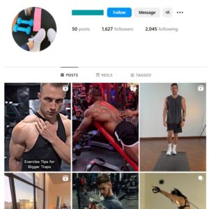 1K Fitness Workout Instagram Account for sale