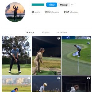 1K Golf Sports Instagram Account for sale