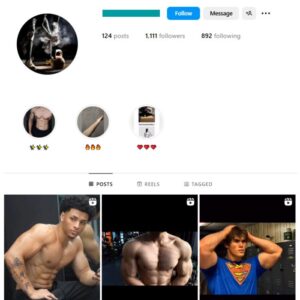 1K Gym Workout Instagram Account for sale