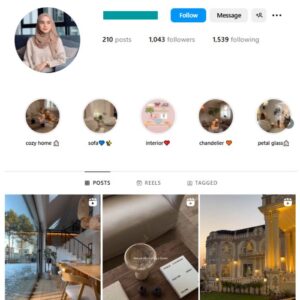 1K Interior Luxury Home Instagram Account for sale