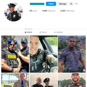 1K Male Models Police Instagram Account for sale