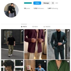 1K Men's Fashion Instagram Account for sale