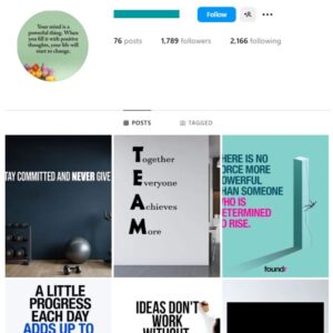 1K Motivation Quotes Instagram Account for sale
