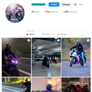 1K Motorcycle Bikes Instagram Account for sale