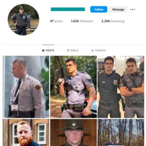 1K Police Male Model Instagram Account for sale
