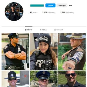 1K Police Model Instagram Account for sale