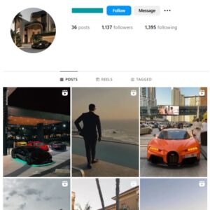 1K Rich Lifestyle Instagram Account for sale