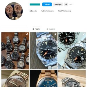 1K Rolex Watches Instagram Account for sale