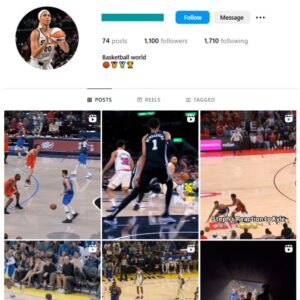 1K Sports Basketball Instagram Account for sale