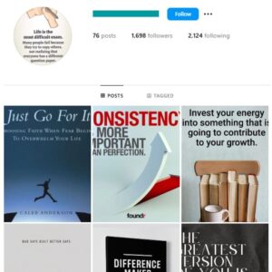 1K Success Motivation Instagram Account for sale