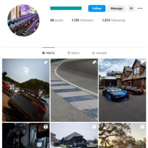 1K Super Cars Instagram Account for sale