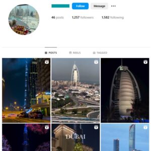 1K Travel Dubai Instagram Account for sale