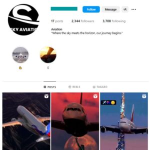 2K Airlines Aviation Instagram Account for sale