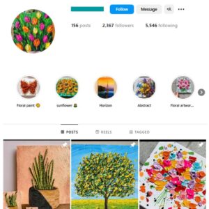 2K Art Painting Instagram Account for sale