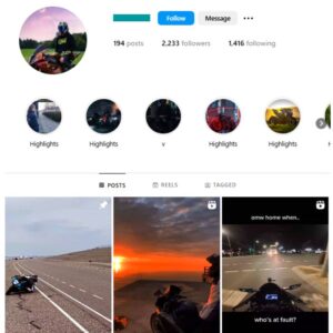 2K Bikes Racing Instagram Account for sale