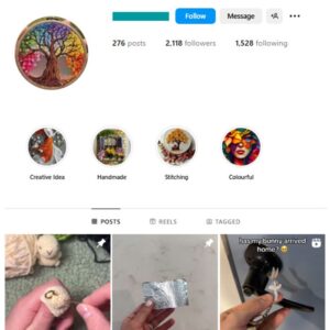 2K Handicraft DIY Instagram Account for sale