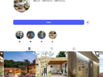 2K Interior Luxury Home Instagram Account for Sale