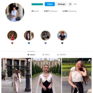 2K Women's Fashion Instagram Account for sale