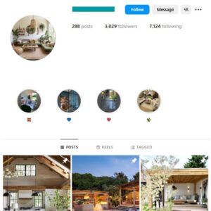 3K Interior Luxury Home Instagram Account for sale
