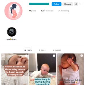 3K Kids Babies Instagram Account for sale