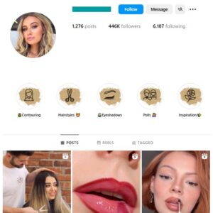 440K Lipsticks Makeup Instagram Account for sale