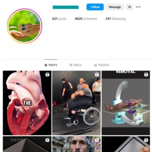 460K Health Fitness Instagram Account for sale