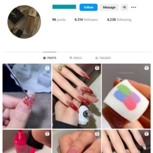4K Nails Makeup Instagram Account for sale