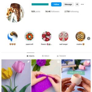 55K Handicraft DIY Instagram Account for sale